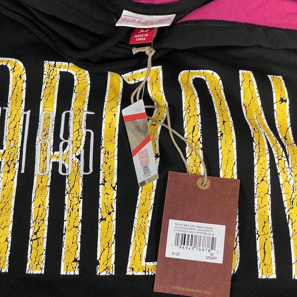 Arizona State Sun Devils Mitchell & Ness Fleece Hoodie - Picture 3 of 6